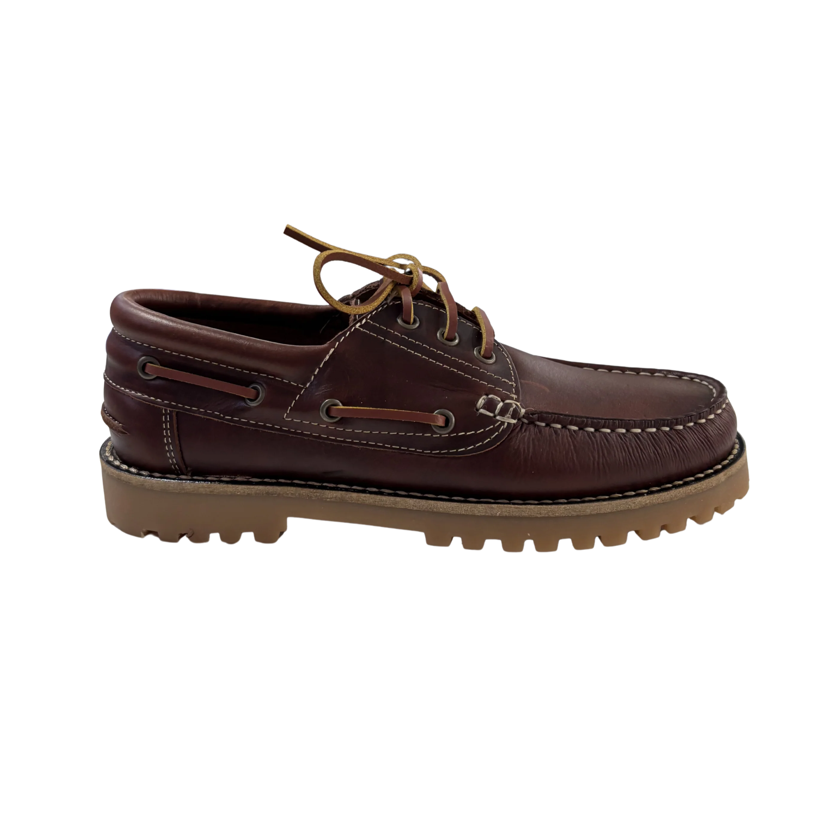 NÁUTICOS CLÁSICOS BENAVENTE UNISEX  CORDONES PIEL PULL CAMEL - Image 3