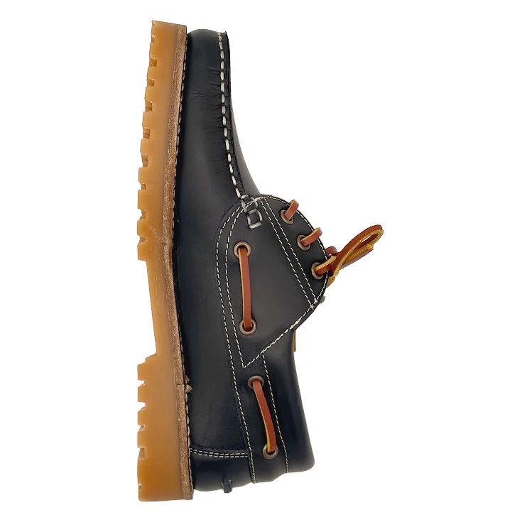 NÁUTICOS CLÁSICOS BENAVENTE UNISEX CORDONES PIEL PULL MARINO - Image 5