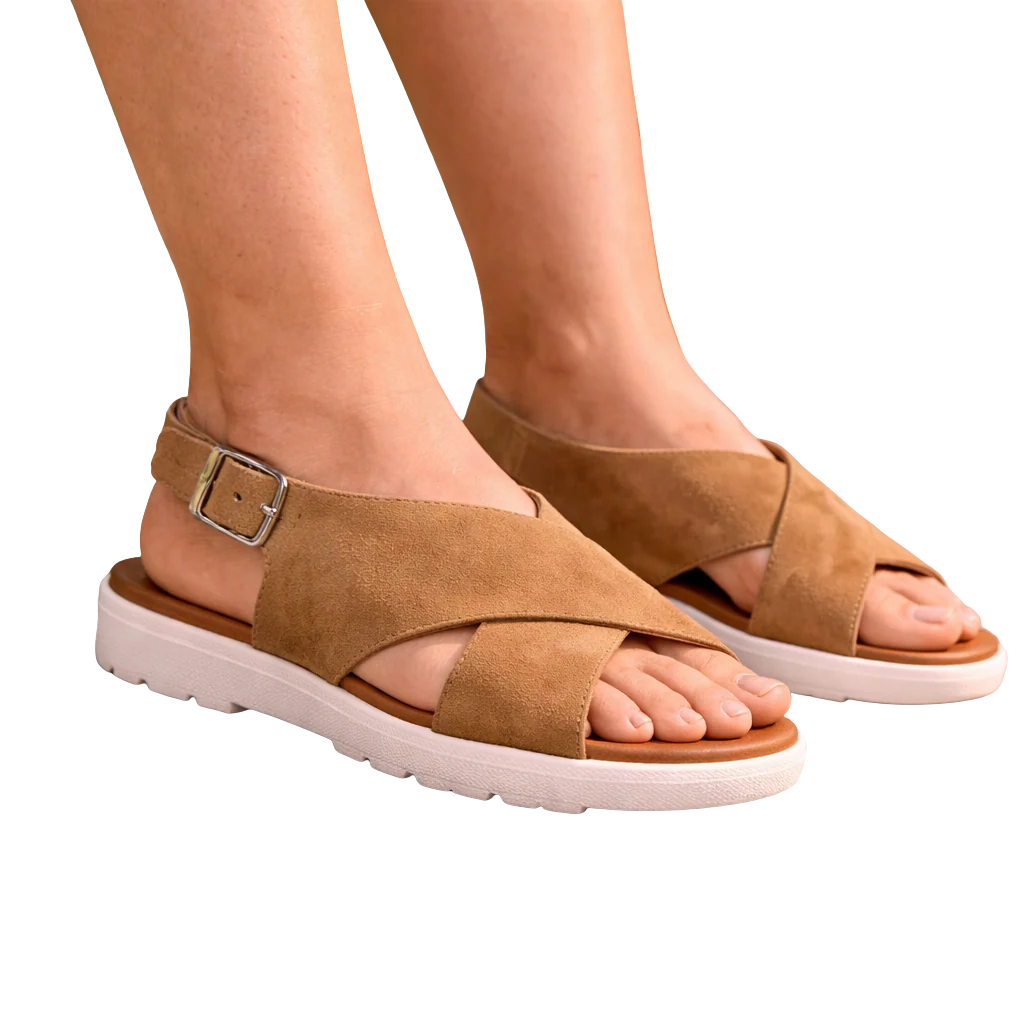 MUJER A SERRAJE CAMEL COMBI
