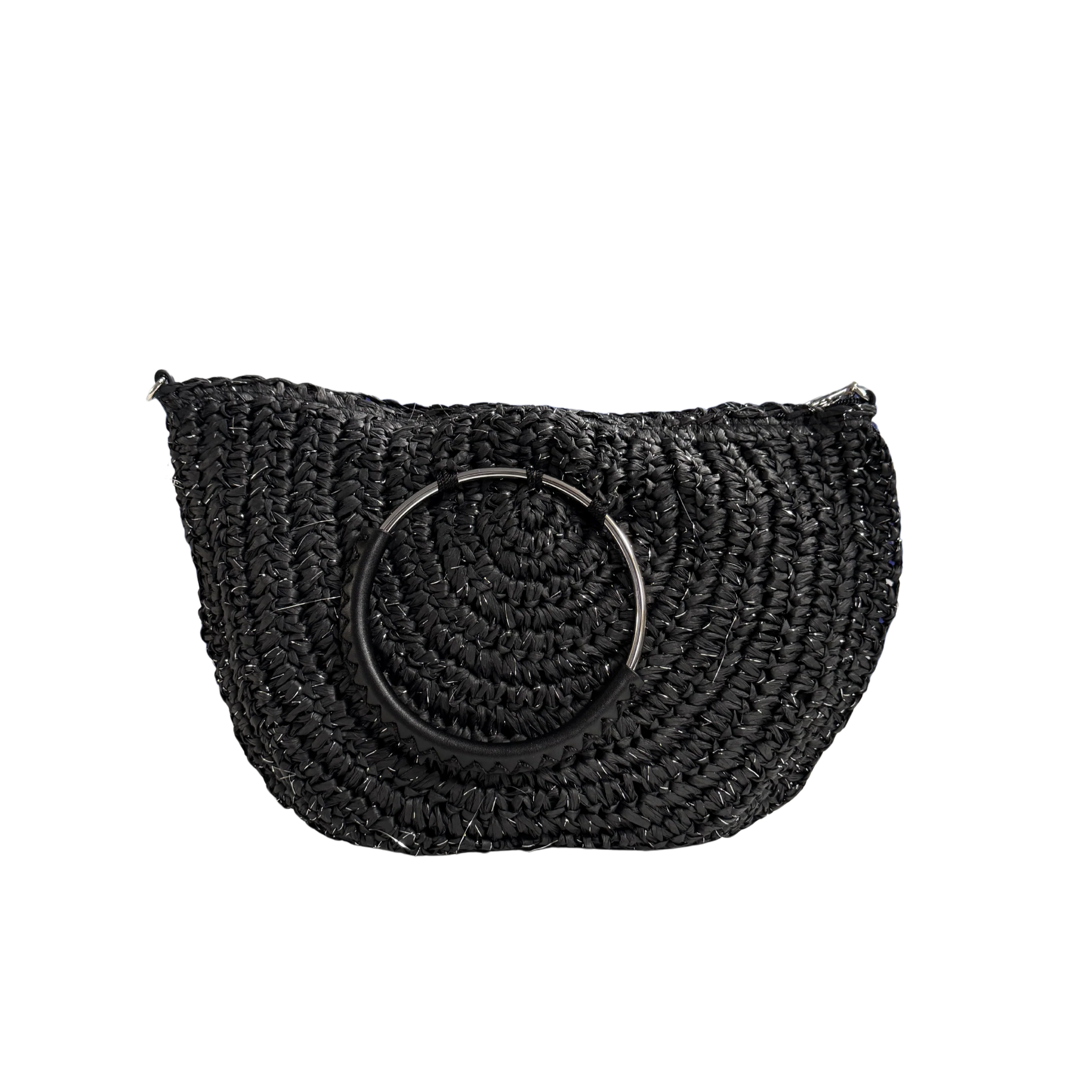 ACCESORIO BOLSO DIARIO RAFIA PAPEL NEGRO - Image 5