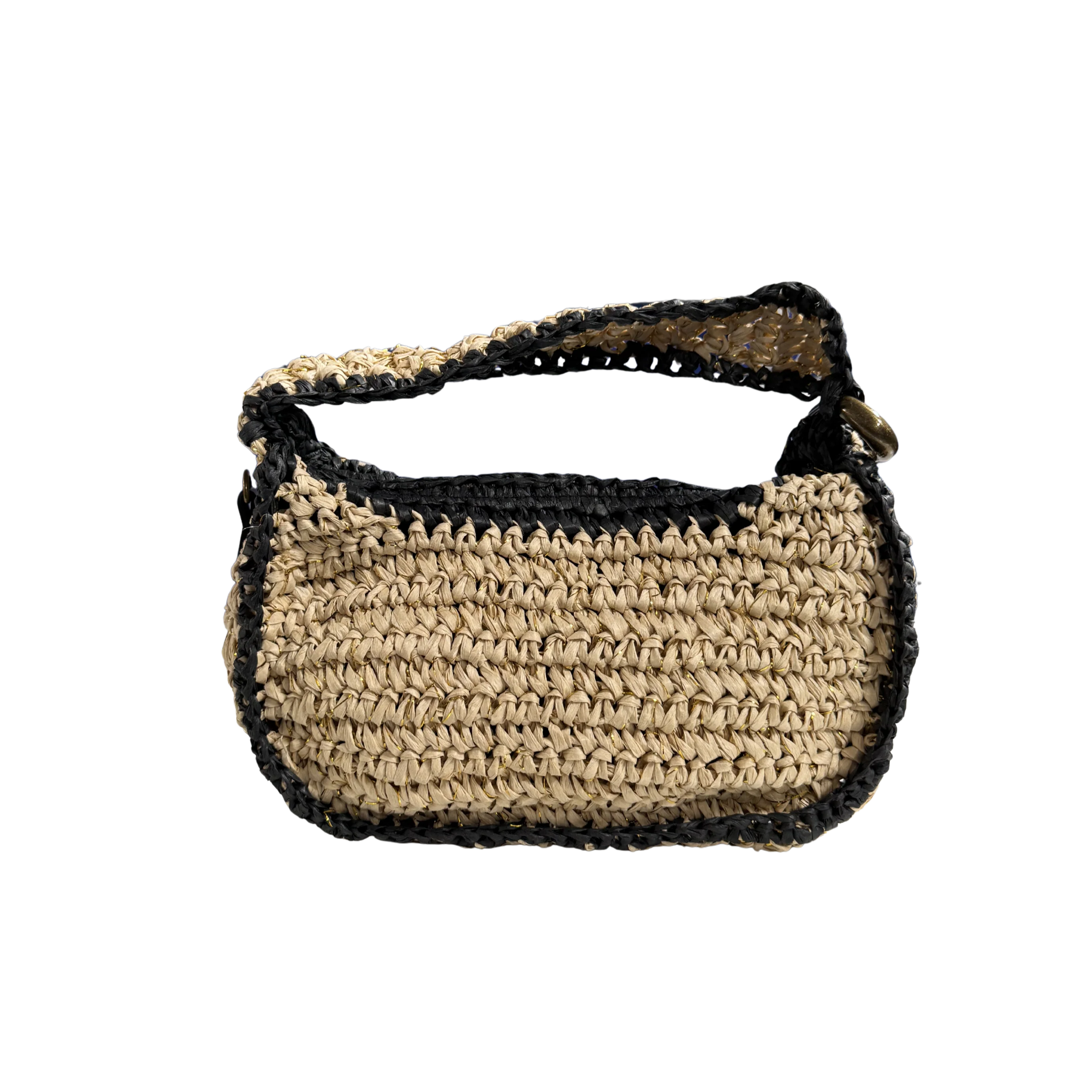 ACCESORIO BOLSO DIARIO RAFIA PAPEL NEGRO - Image 5