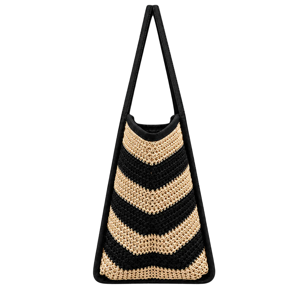 ACCESORIO BOLSOS DIARIO  RAPUR RAYAS NEGRO GRANDE - Image 4