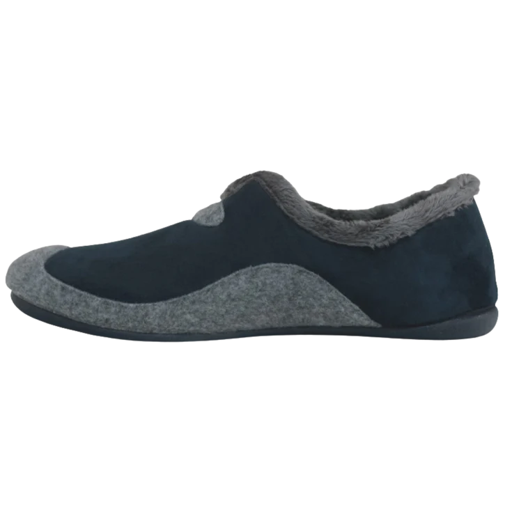 HOMBRE ZAPATILLAS DE ESTAR POR CASA CERRADA AITANA MARINO-GRIS - Image 3