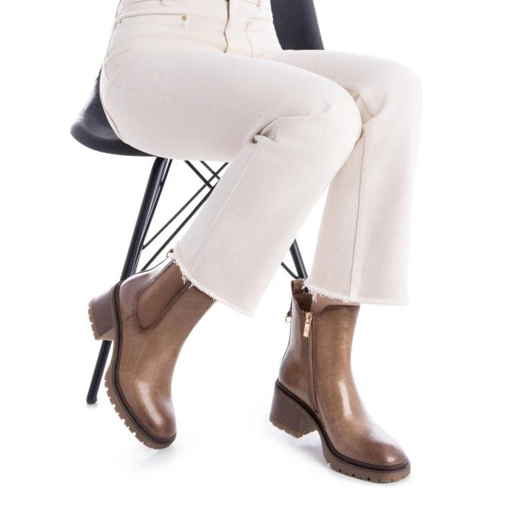 MUJER BOTIN TACON MEDIO ESTOCOLMO BEIGE - Image 6