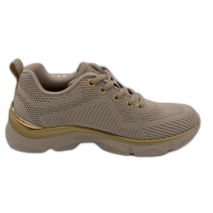 MUJER DEPORTIVA ZAPATO TEXTIL BEIGE 143614