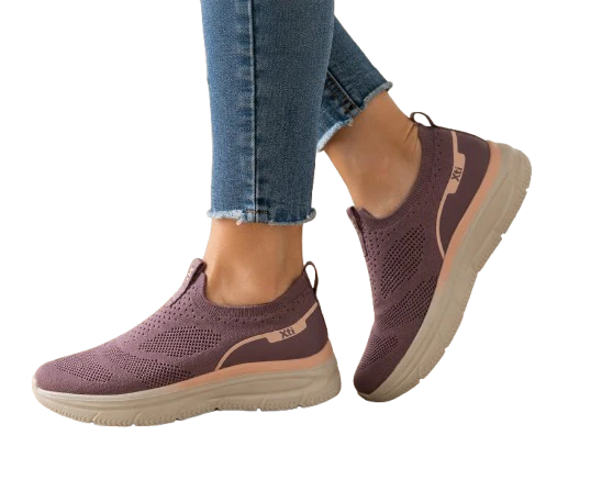 MUJER DEPORTIVA ZAPATO TEXTIL LILA