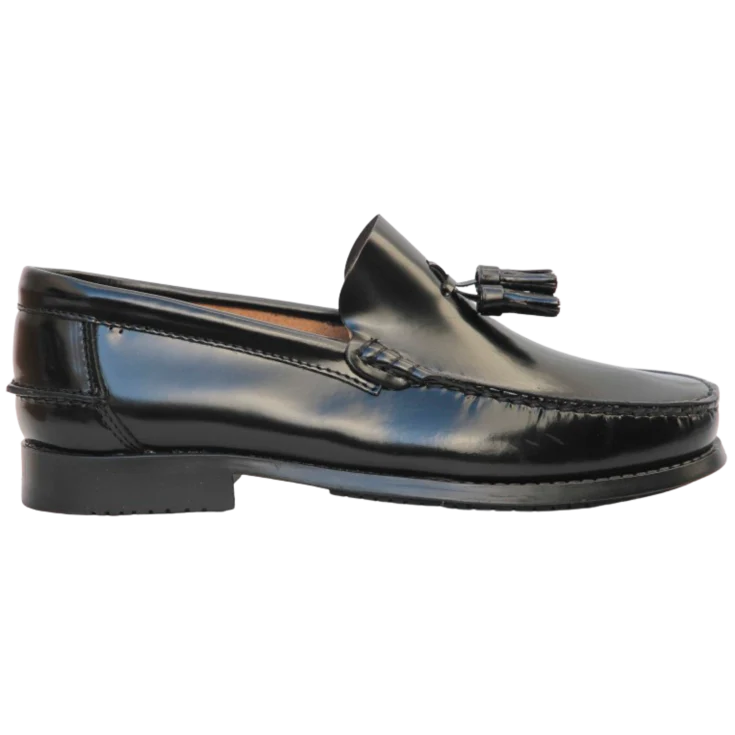 HOMBREMOCASIN P/G BORLAS NEGRO PISO/GOMA