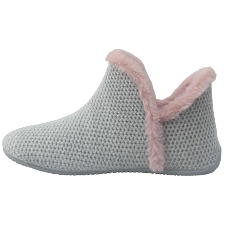 MUJER ZAPATILLAS DE ESTAR POR CASA GRIS PERLA-MALVA - Image 3