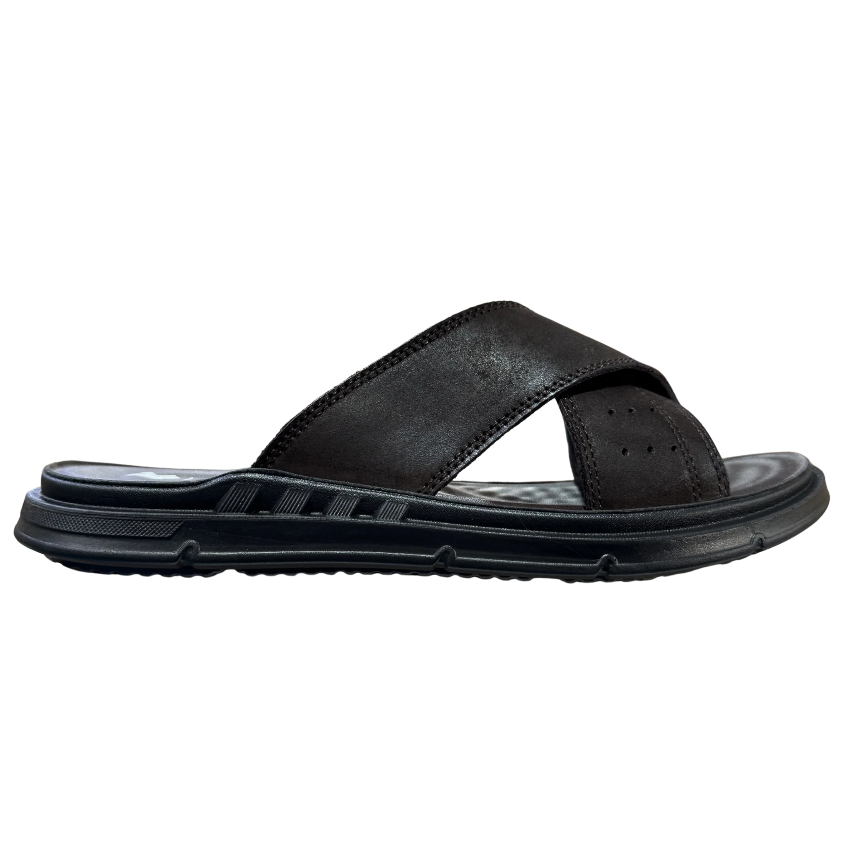 HOMBRE SANDALIA PIEL MARRON