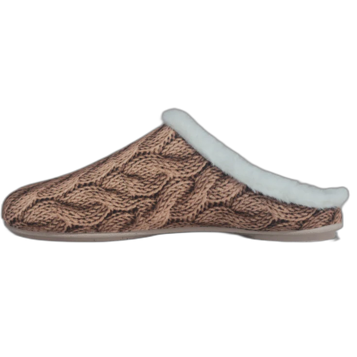 MUJER ZAPATILLAS DE ESTAR POR CASA LANA BEIG - Image 3
