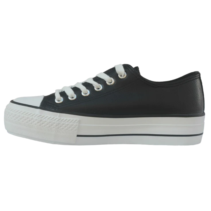 MUJER DEPORTIVA MANICA PLATAFORMA NEGRO POLIPIEL - Image 3
