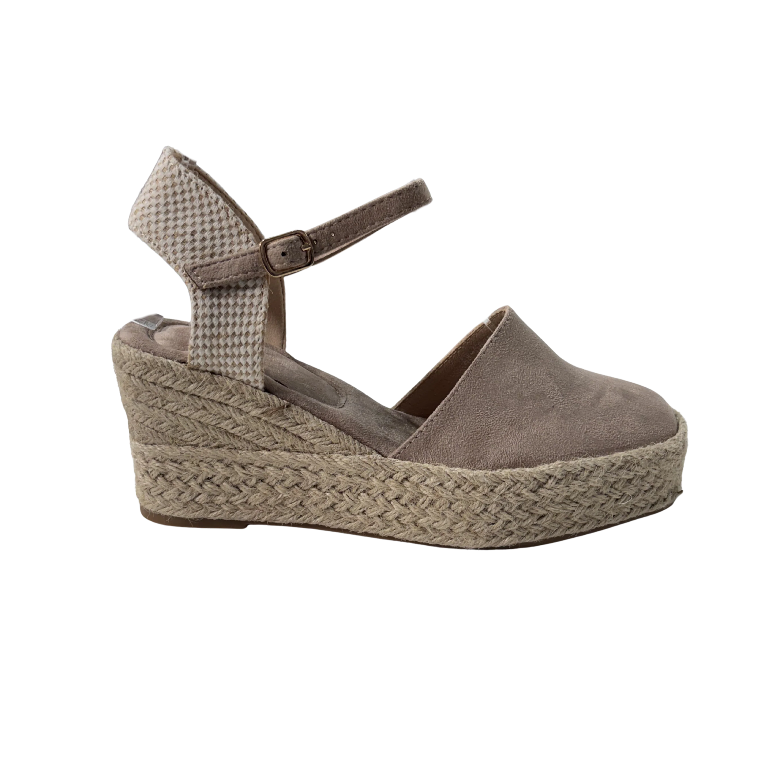 MUJER  ESPARTO CUÑA BEIGE - Image 3