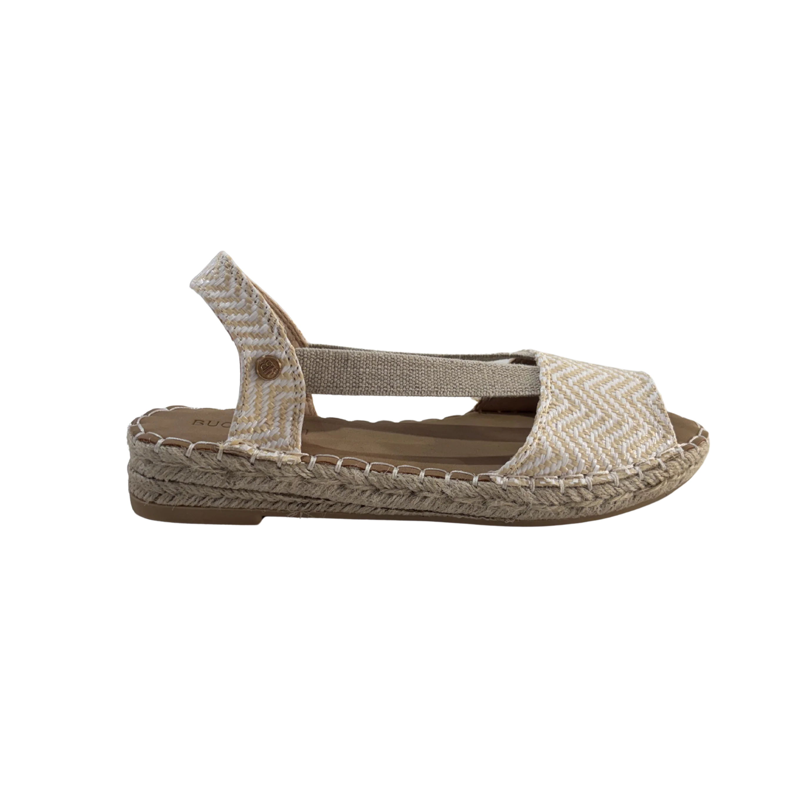 MUJER ESPARTO PLANA AMALFI PUNTERA BEIGE