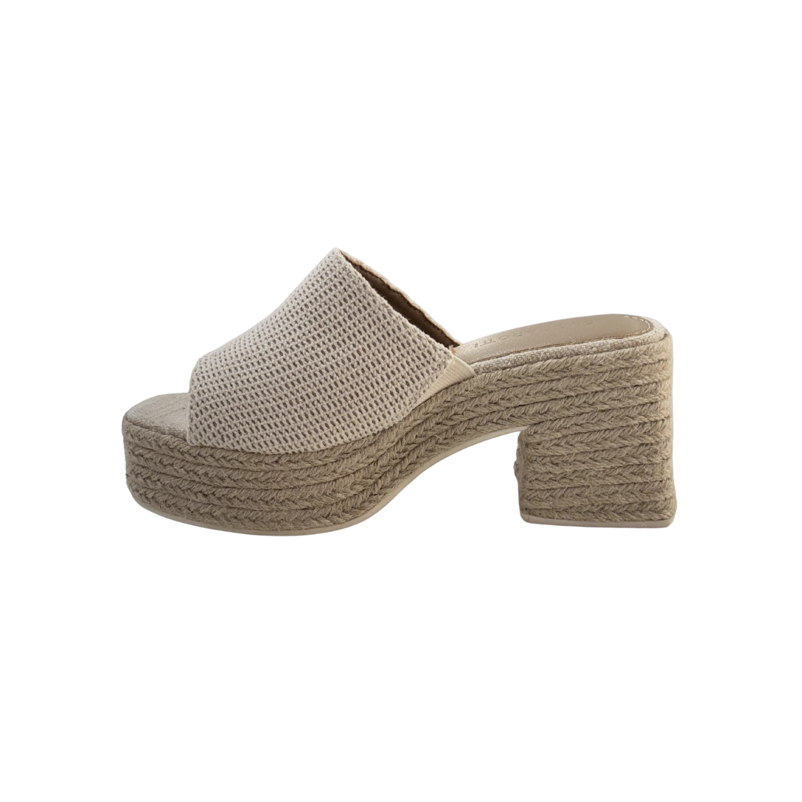 MUJER  SANDALIA BEIGE DESTALONADA - Image 5