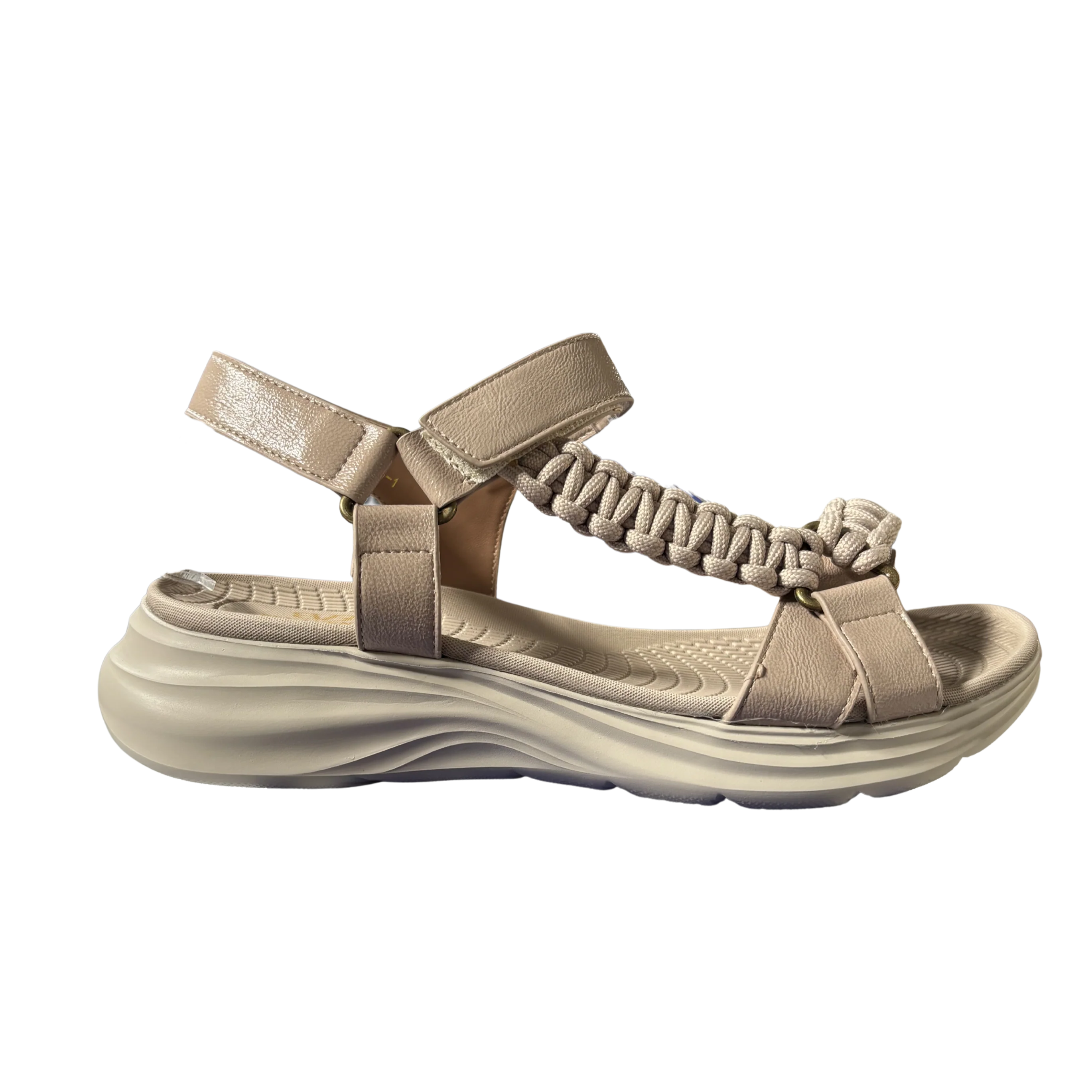 MUJER SANDALIA COMODO  BEIGE CUERDA - Image 3