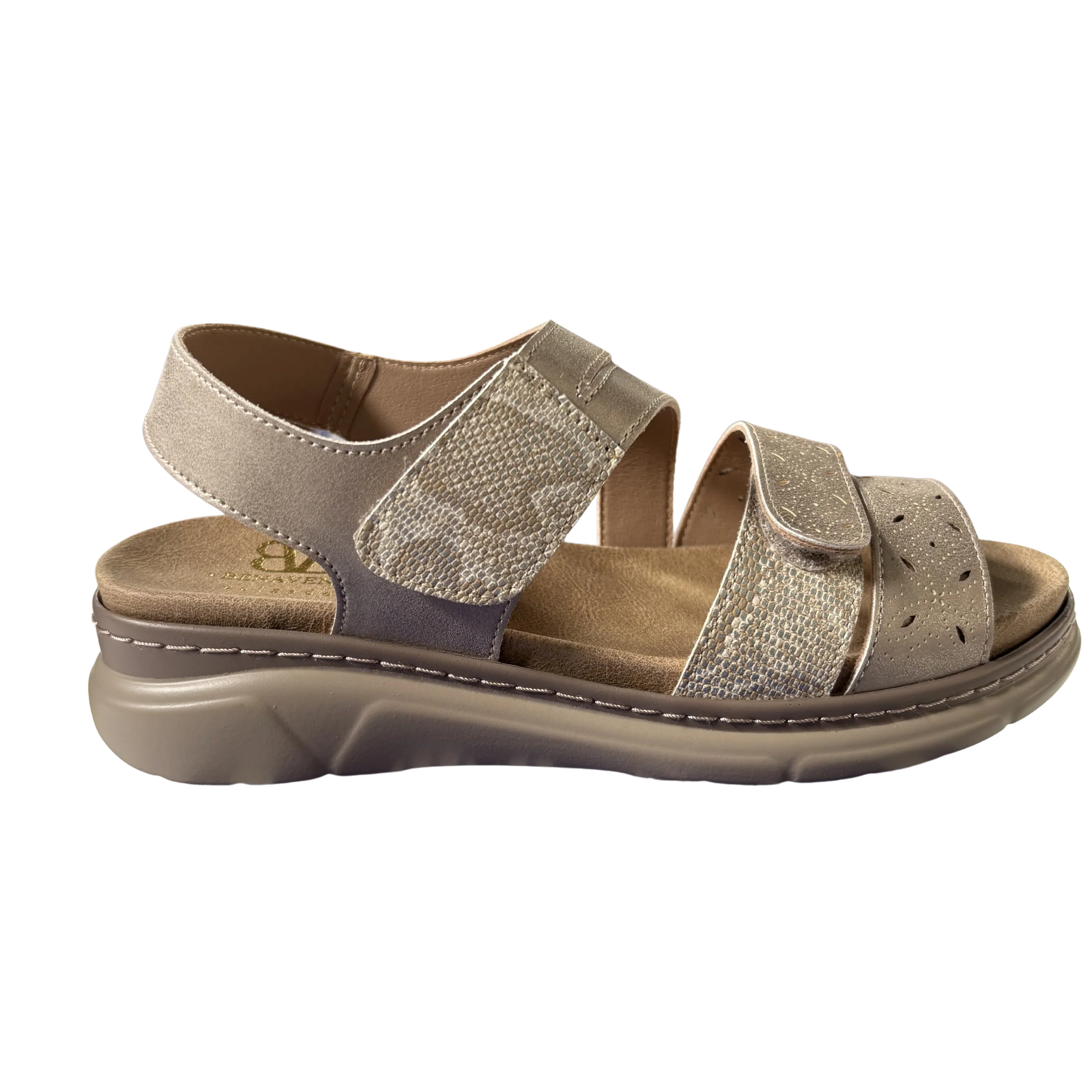 MUJER SANDALIA COMODO BEIGE RELIEVE - Image 3