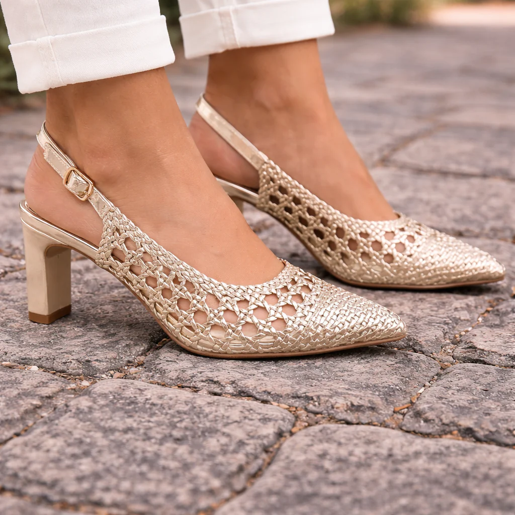 MUJER SSLM SALON MELI ORO-BEIGE - Image 2