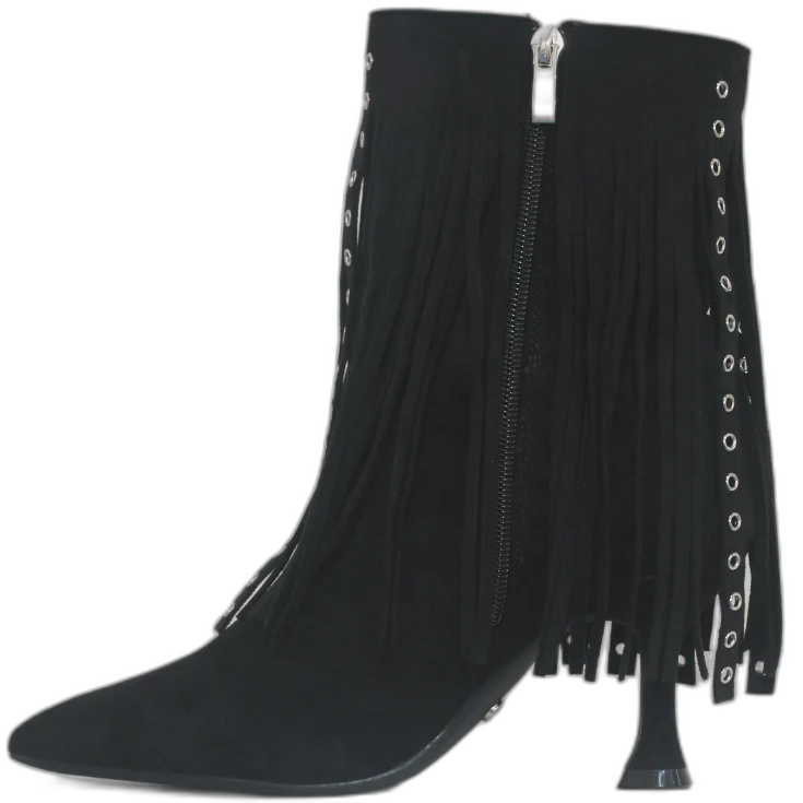 MUJER SXTM BOTIN TACON GLAM NEGRO - Image 3