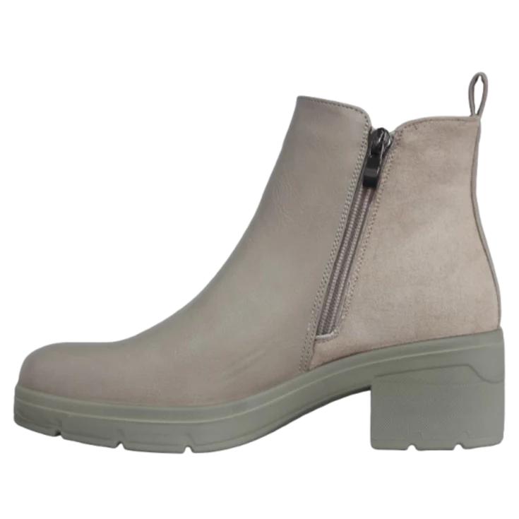 MUJER SXTM BOTIN TACON MEDIO VENTISCA BEIGE - Image 3