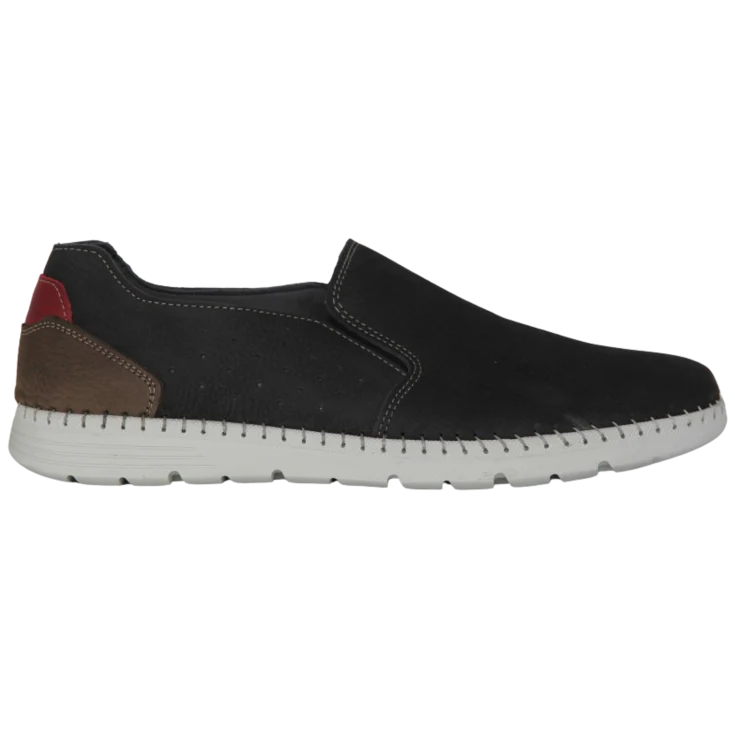 HOMBRE CASUAL ZAPATOS PEP NOBUCK MARINO