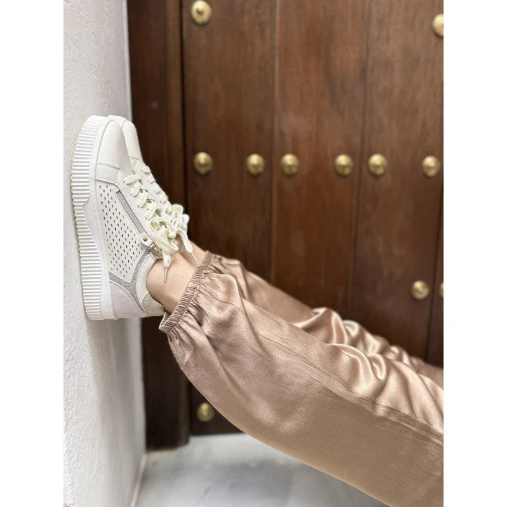 MUJER DEPORTIVA PIEL GRETA BEIGE - Image 5