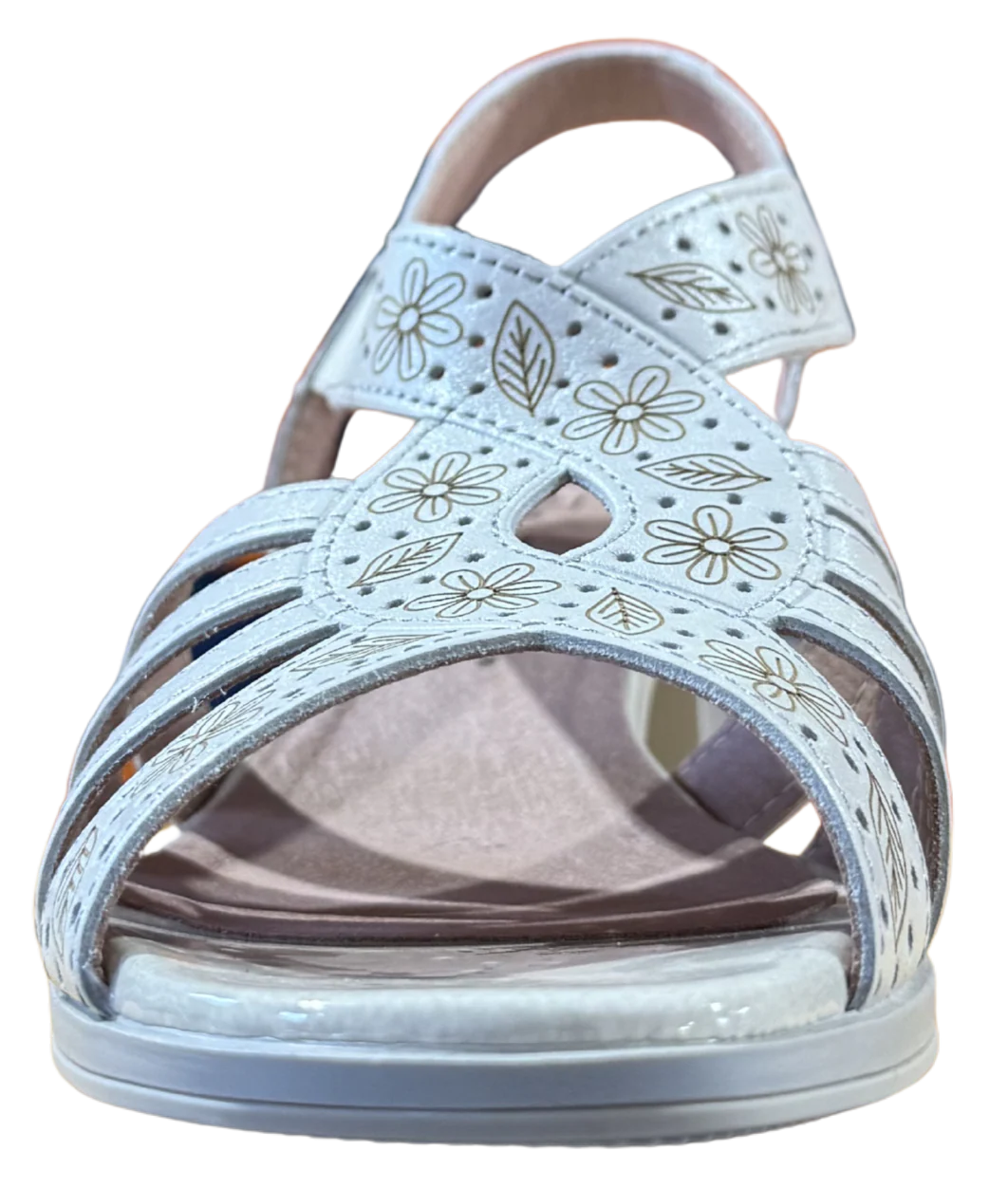 MUJER PITILLOS SANDALIA CON LASER PLATA - Image 2