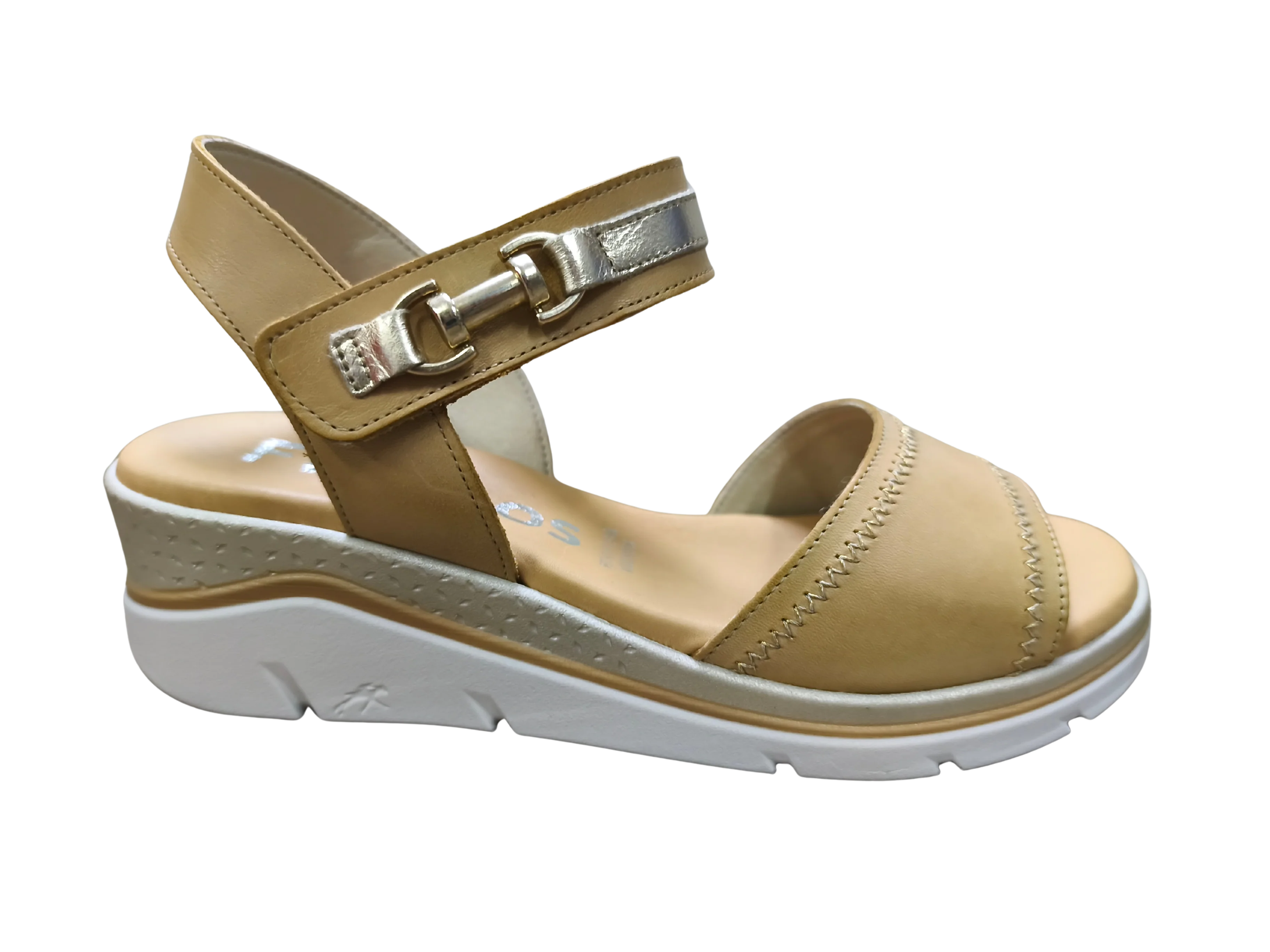 MUJER SANDALIA BOREAL ALFA LAMINADO CAMEL - Image 3