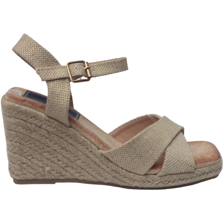 MUJER SANDALIA ESPARTO YASMINE APRICOT